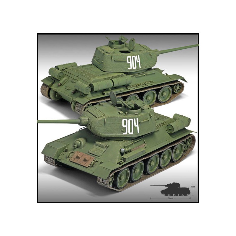 Maquette de Char en plastique T34/85 N°112 Factory Prod.1/35