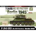 Maquette de Char en plastique T-34/85 N°183 Berlin 1945 1/35 Maquette de Char en plastique T-34/85 N°183 Berlin 1945 1/35