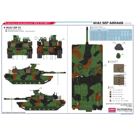 Maquette de Char en plastique U.S. Army M1A2 TUSK II 1/35 Maquette de Char en plastique U.S. Army M1A2 TUSK II 1/35
