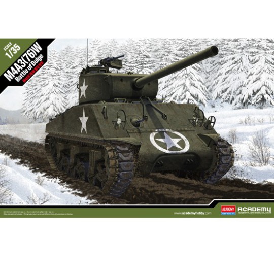 Maquette de Char en plastique M4A3 Battle of Bulge 1/35 Maquette de Char en plastique M4A3 Battle of Bulge 1/35