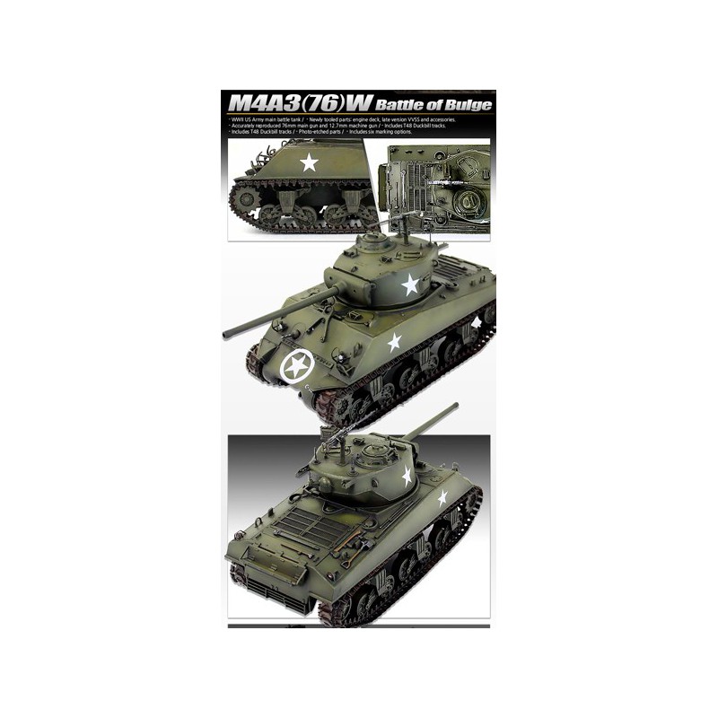 Maquette de Char en plastique M4A3 Battle of Bulge 1/35