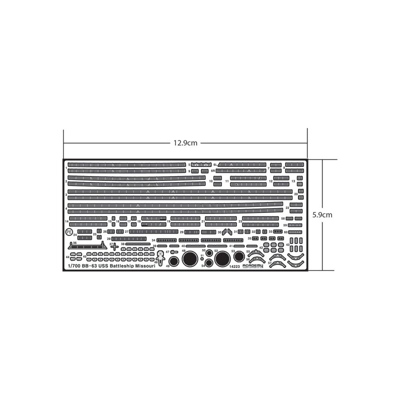 Maquette de Bateau en plastique USS Missouri Modeler's Ed.
