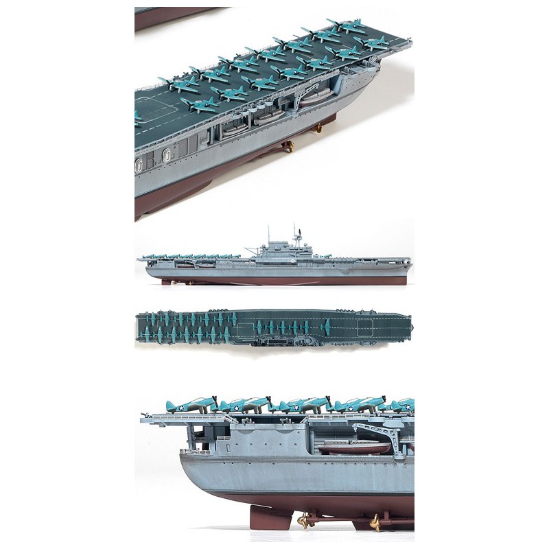Maquette de Bateau en plastique USS Enterprise CV-6 M.E. 1/700
