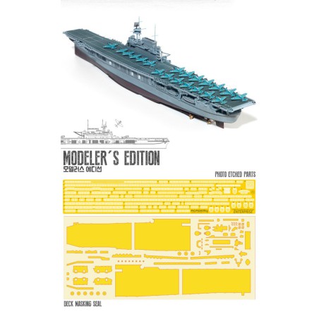 Maquette de Bateau en plastique USS Enterprise CV-6 M.E. 1/700 Maquette de Bateau en plastique USS Enterprise CV-6 M.E. 1/700
