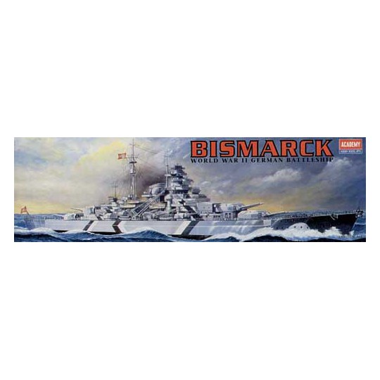 Maquette de Bateau en plastique BATTLESHIP BISMARCK (MTR)1/800