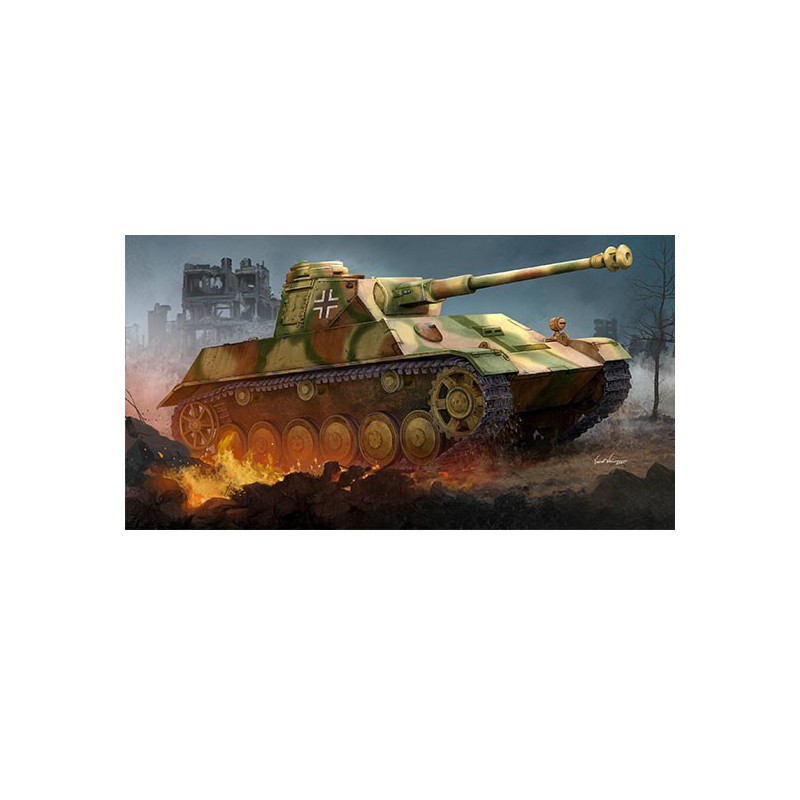 Maquette de Char en plastique German Pz.Kpfw.III/IV auf Einheitsfahrgestell (Small Turret) 1/35