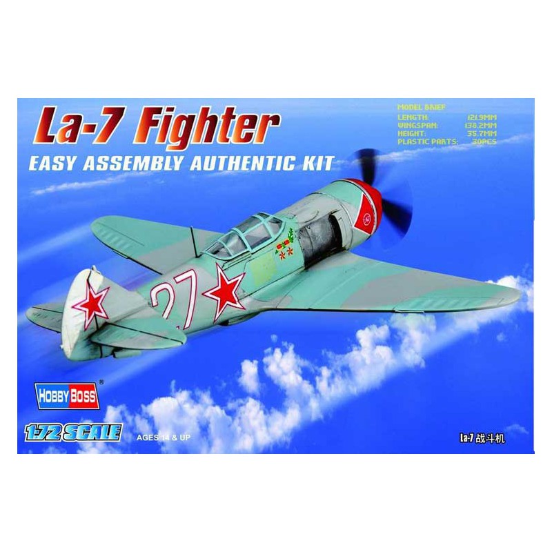 Maquette d'avion en plastique Russian LA-7 1/72