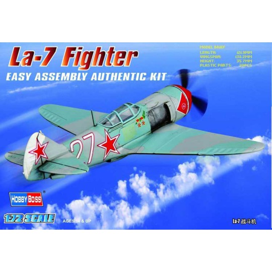 Maquette d'avion en plastique Russian LA-7 1/72