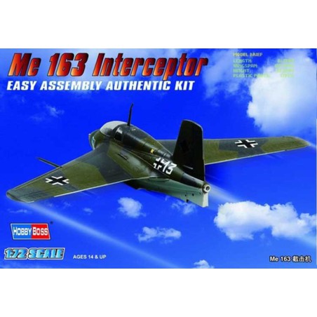Maquette d'avion en plastique German Me 163 Komet 1/72 Maquette d'avion en plastique German Me 163 Komet 1/72