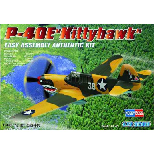 Maquette d'avion en plastique P-40 E Kittyhawk 1/72 Maquette d'avion en plastique P-40 E Kittyhawk 1/72