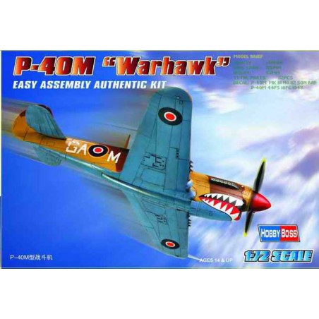 Maquette d'avion en plastique P-40 M Warhawk 1/72 Maquette d'avion en plastique P-40 M Warhawk 1/72