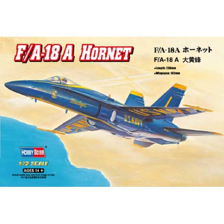 Maquette d'avion en plastique F/A 18-A Hornet 1/72 Maquette d'avion en plastique F/A 18-A Hornet 1/72