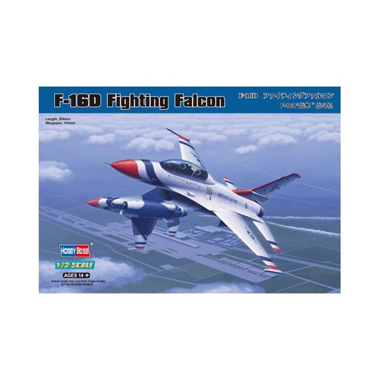 Maquette d'avion en plastique F-16D Figntning Falcon 1/72
