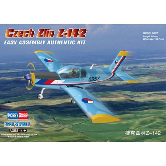 Maquette d'avion en plastique Czech Zlin Z-142 1/72 Maquette d'avion en plastique Czech Zlin Z-142 1/72