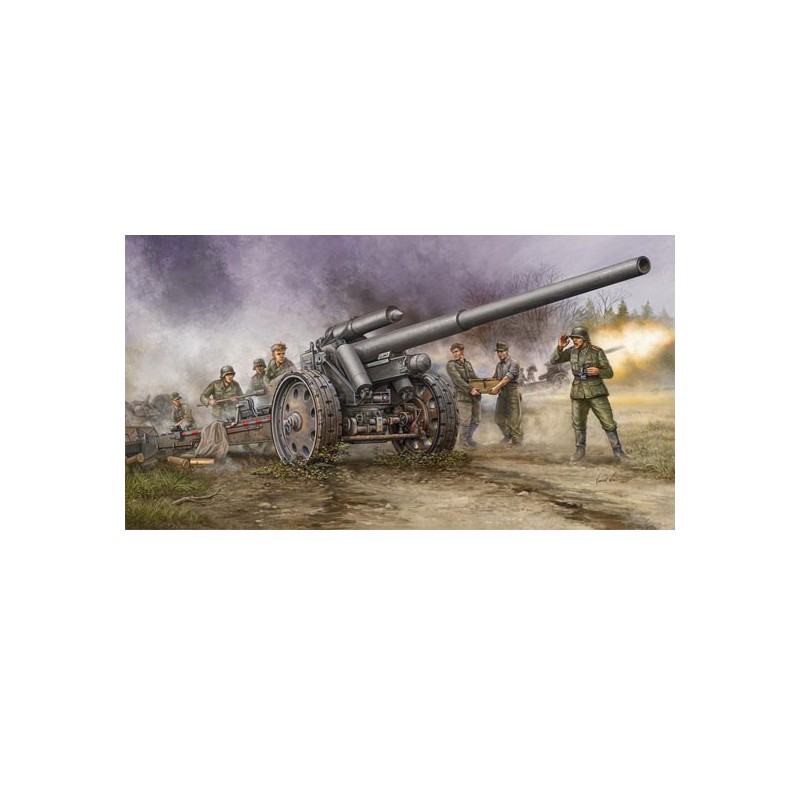 Maquette de Char en plastique GERMAN 10CM K.18 CANNON