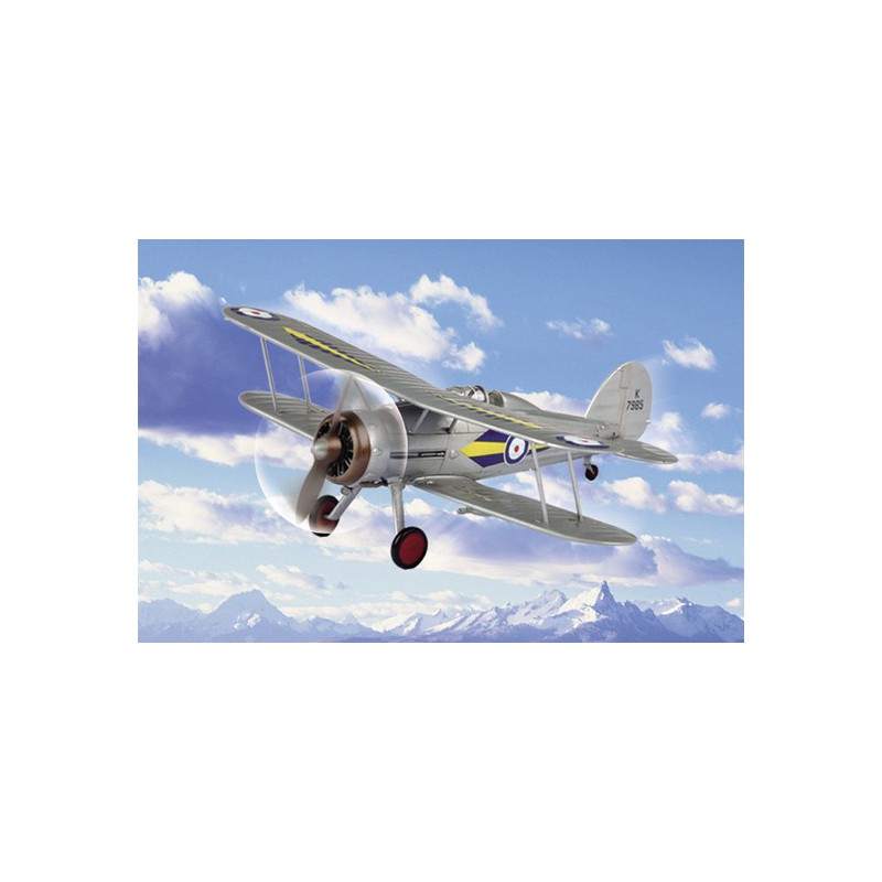 Maquette d'avion en plastique RAF Gladiator 1/72