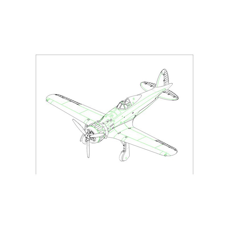 Maquette d'avion en plastique MC.200 Saetta 1/72