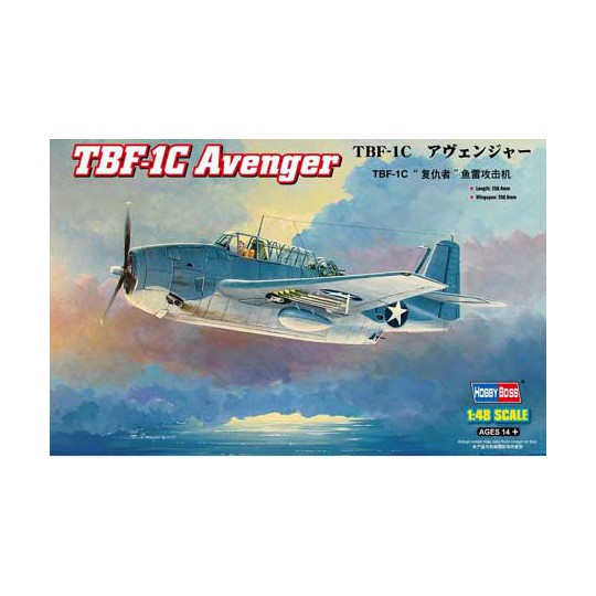 Maquette d'avion en plastique TBF-1C AVENGER 1/48