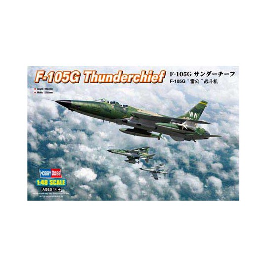 Maquette d'avion en plastique F-105G THUNDERCHIEF 1/48 Maquette d'avion en plastique F-105G THUNDERCHIEF 1/48