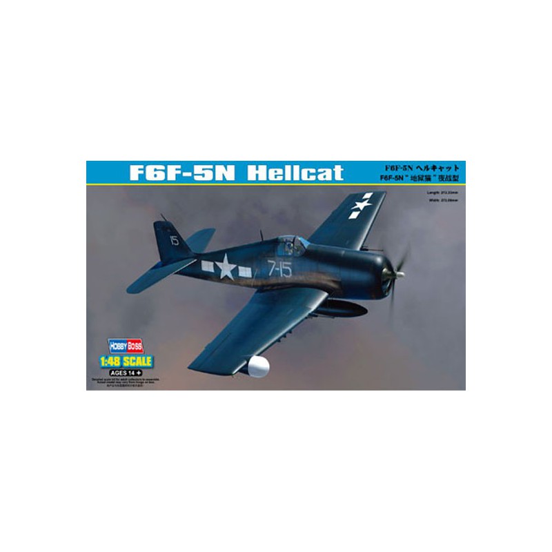 Maquette d'avion en plastique F6F-5N Hellcat 1/48