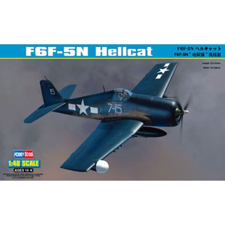 Maquette d'avion en plastique F6F-5N Hellcat 1/48 Maquette d'avion en plastique F6F-5N Hellcat 1/48