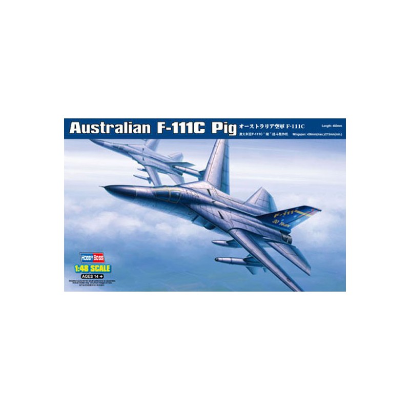 Maquette d'avion en plastique Australian F-111C Pig 1/48