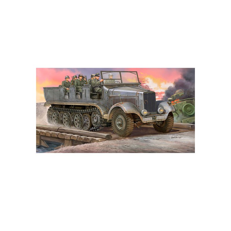 Maquette de Char en plastique SD.KFZ.6 HALBKETTENZUGMASCHINE
