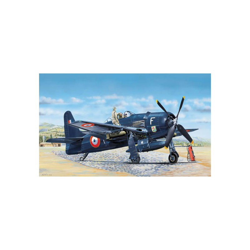 Maquette d'avion en plastique F8F-1B Bearcat Français 1/48