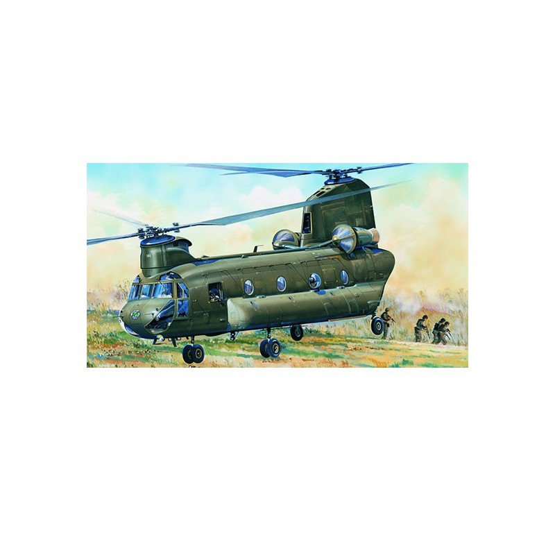 Maquette d'hélicoptère en plastique CH-47D CHINOOK 1/48