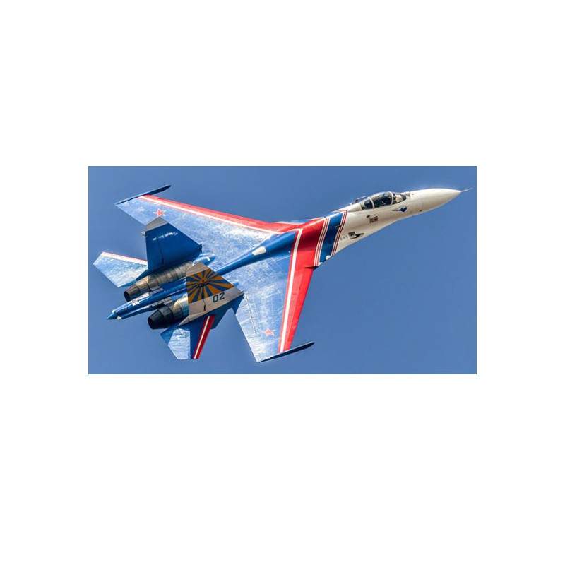 Maquette d'avion en plastique Su-27 Russian Knights Team 1/48