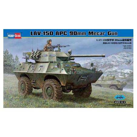 Maquette de Char en plastique LAV-150 APC 90mm MECAR GUN1/35 Maquette de Char en plastique LAV-150 APC 90mm MECAR GUN1/35