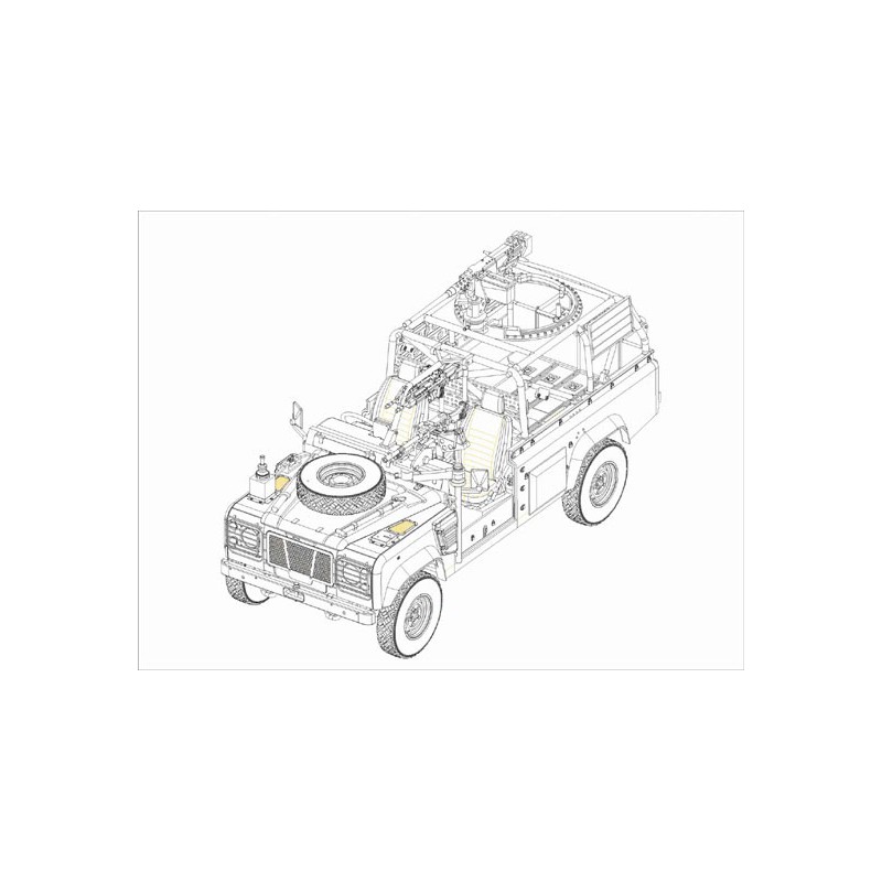 Maquette de Char en plastique LAND Wolf M.I.K. Defender 1/35