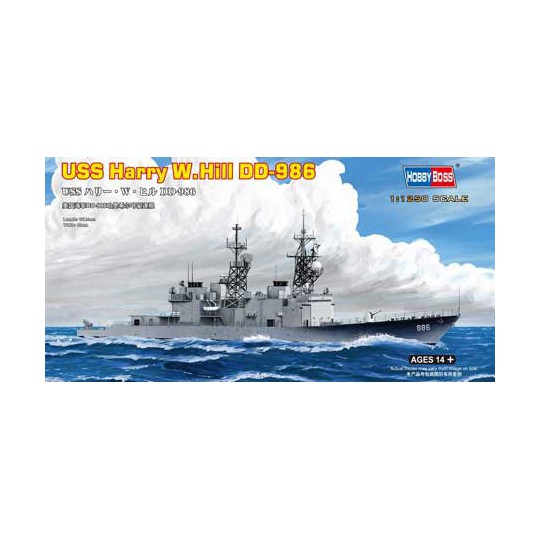 Maquette de Bateau en plastique USS HARRY W. HILL 1/125