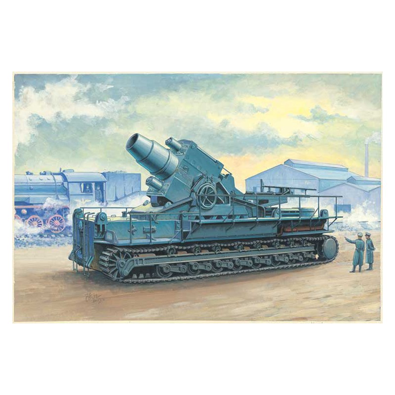 Maquette de train en plastique Morser KARL-Geraet 040 1/72