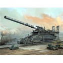 Maquette de train en plastique Railways Gun Dora 1/72 Maquette de train en plastique Railways Gun Dora 1/72