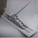 Maquette de train en plastique Railways Gun Dora 1/72 Maquette de train en plastique Railways Gun Dora 1/72