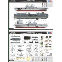 Maquette de Bateau en plastique Porte A. USS Wasp LHD-1 1/700 Maquette de Bateau en plastique Porte A. USS Wasp LHD-1 1/700