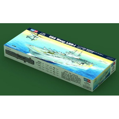 Maquette de Bateau en plastique Porte A. USS Wasp LHD-1 1/700 Maquette de Bateau en plastique Porte A. USS Wasp LHD-1 1/700