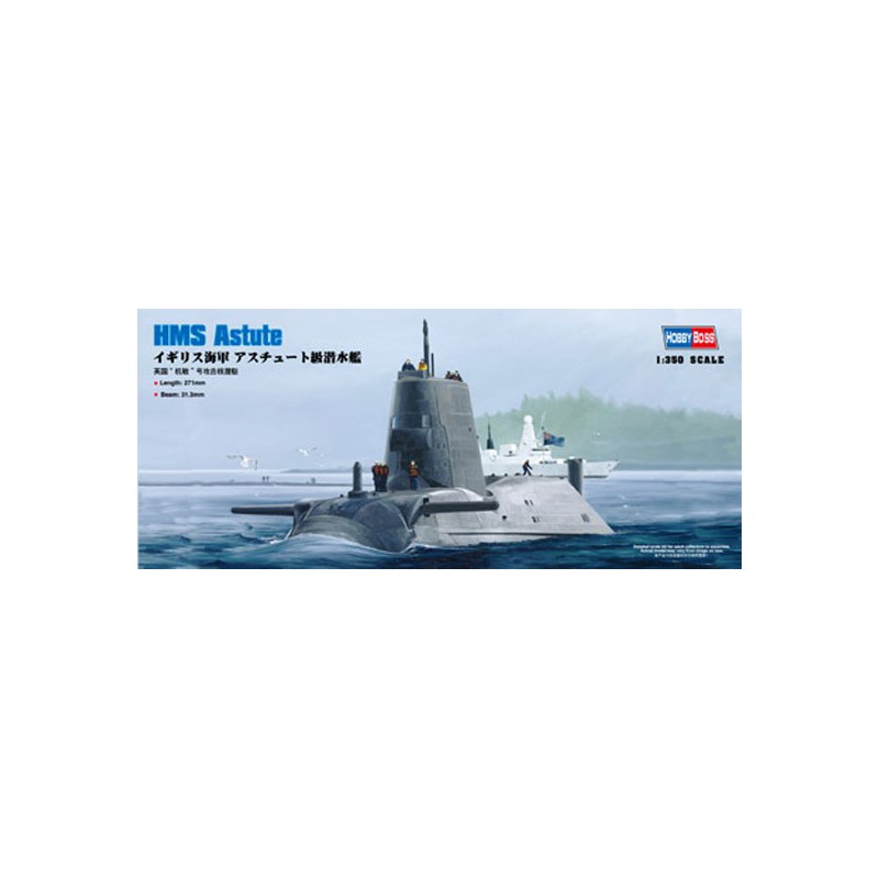 Maquette de Bateau en plastique HMS ASTUTE 1/350