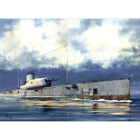 Maquette de Bateau en plastique S. M. Français Le Surcouf1/350 Maquette de Bateau en plastique S. M. Français Le Surcouf1/350