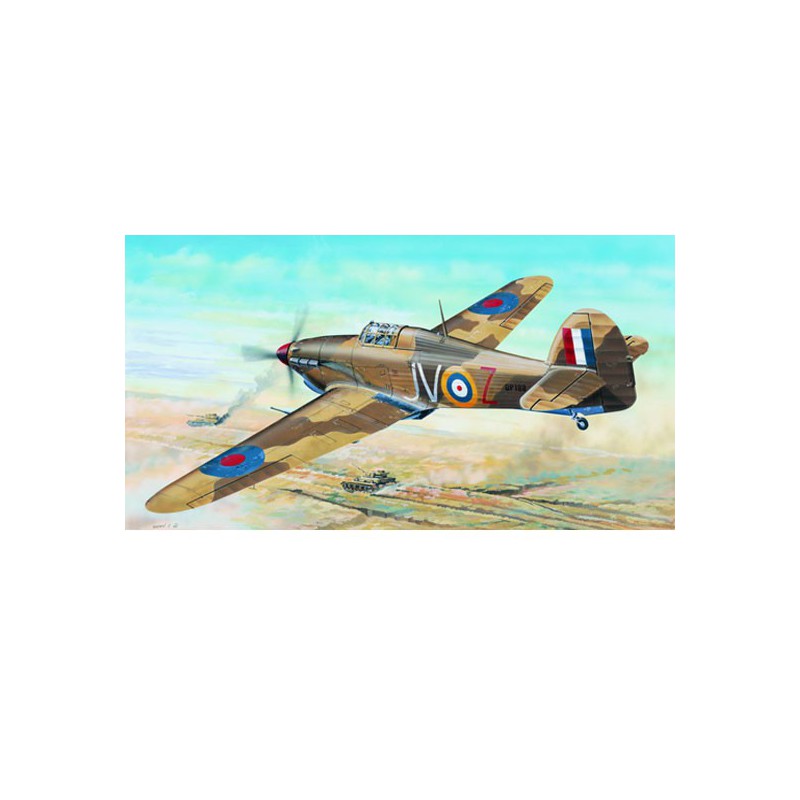 Maquette d'avion en plastique HURRICANE MK. IID TROP