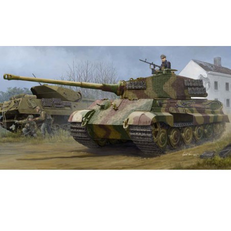 Maquette de Char en plastique Pz.Kpfw.VI Sd.Kfz.182 Tiger II 1/35 Maquette de Char en plastique Pz.Kpfw.VI Sd.Kfz.182 Tiger II 1/35
