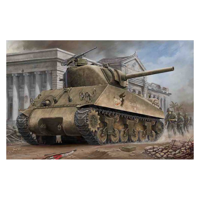 Maquette de Char en plastique US M4A3 Tank 1/48