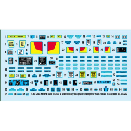 Maquette de camion en plastique M1070/M1000 HETS 1/35 Maquette de camion en plastique M1070/M1000 HETS 1/35