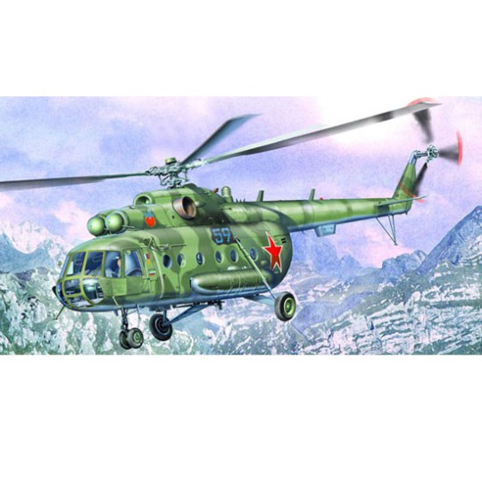 Maquette d'hélicoptère en plastique MI-17 HIP-H