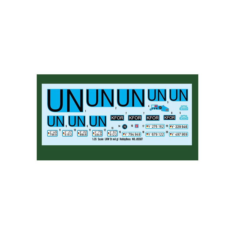 Maquette de camion en plastique German MAN-5 1/35