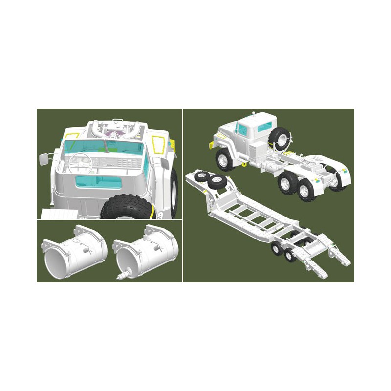 Maquette de Char en plastique Russian KrAZ-260B1/35