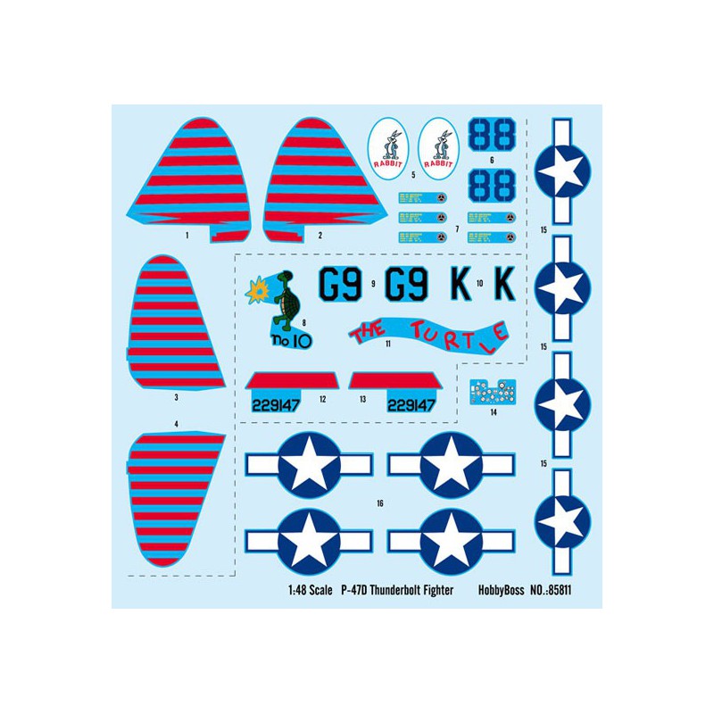 Maquette d'avion en plastique P-47D Thunderbolt 1/48