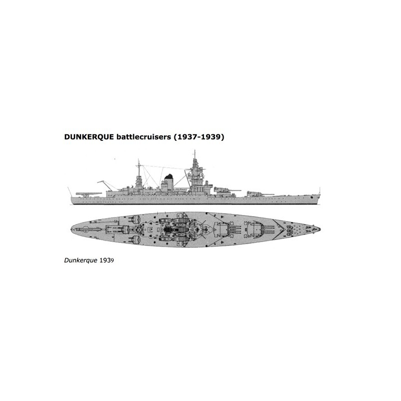Maquette de Bateau en plastique NavireDunkerque 1/350