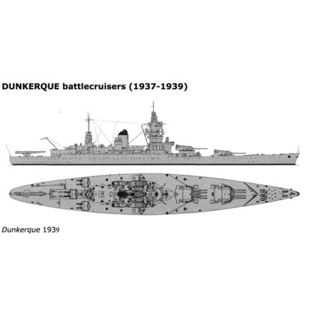 Maquette de Bateau en plastique NavireDunkerque 1/350 Maquette de Bateau en plastique NavireDunkerque 1/350
